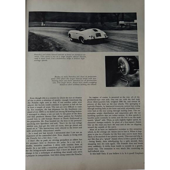VTG Sports Cars Illustrated June 1956 Porsche Speedster Ferrari Monza Austin - Picture 7 of 8
